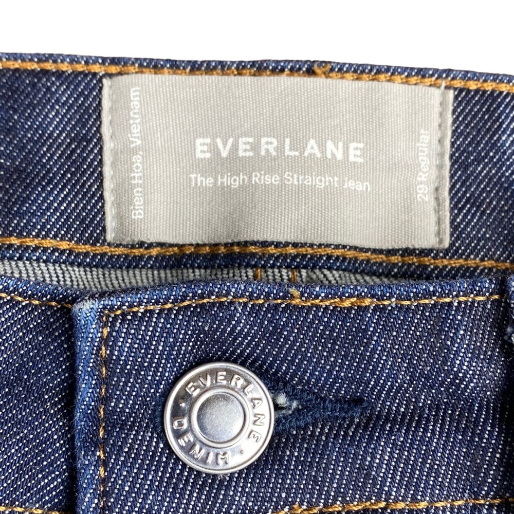 Everlane High Rise Straight Jeans Women’s 29 Medium Wash - Picture 3 of 10